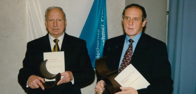 1998 Solothurner Unternehmerpreis Gewinner. SOHK Archiv
